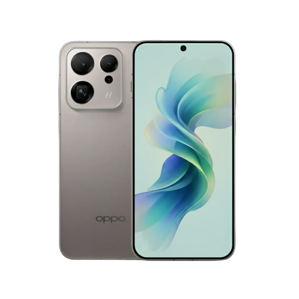 Image of the OPPO Find X9, showcasing its triple-lens camera system and sleek design.