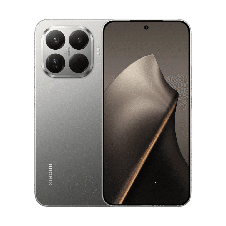 Image of the silver Xiaomi 15T Pro, showcasing its quad-camera system with Leica lens and sleek design.