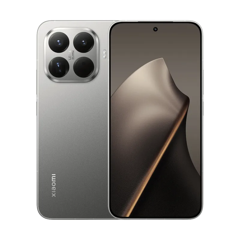 Xiaomi 15T Pro Image of the silver Xiaomi 15T Pro, showcasing its quad-camera system with Leica lens and sleek design.