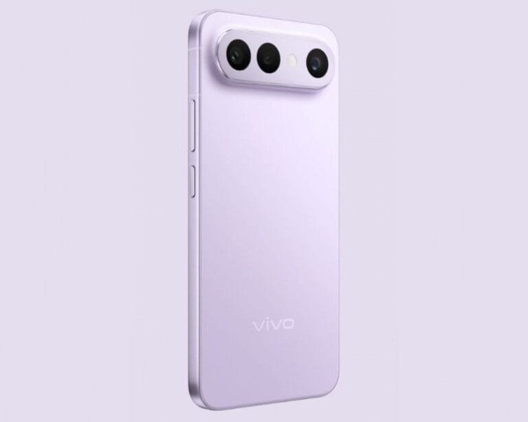 Vivo S50 Pro Mini Appeared on Geekbench with Snapdragon 8 Gen 5 Close-up of the back of a Vivo S50 Pro Mini, showcasing its triple-camera setup and minimalist design in lavender.
