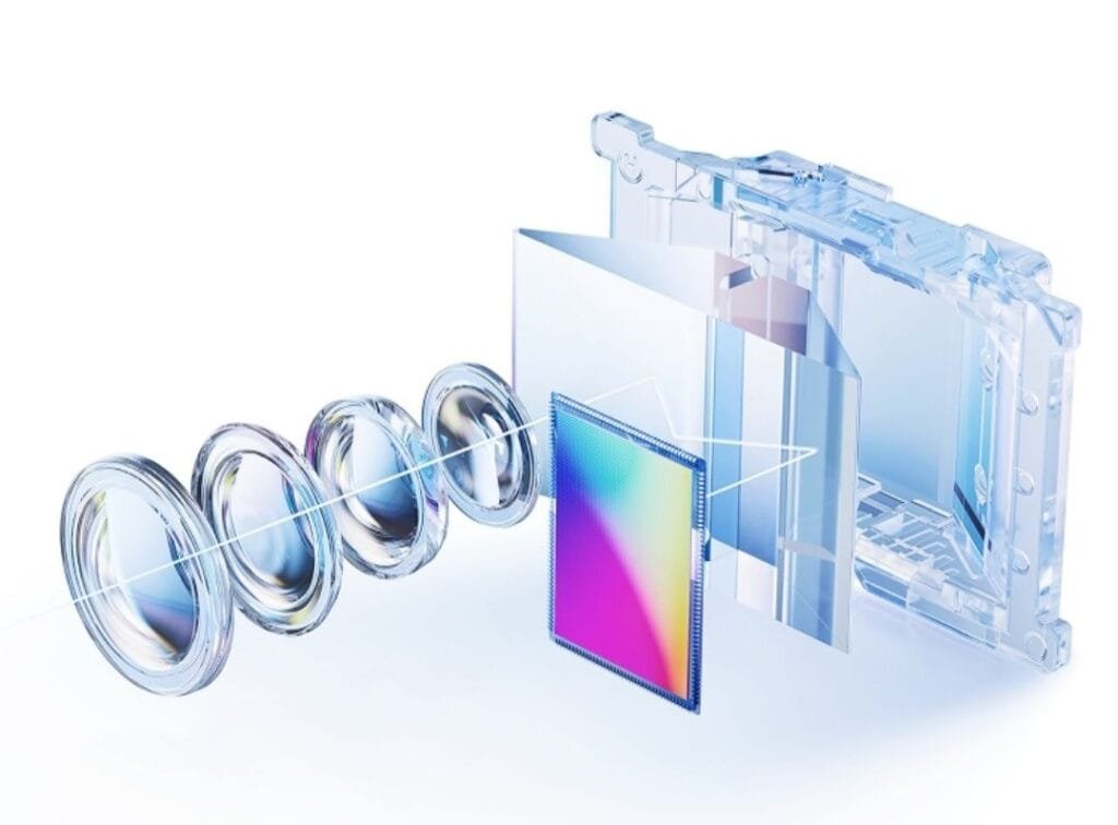 Vivo S50 Launched in China with a Starting Price of CNY 2,999 2 Illustration showing the internal components of the Vivo S50 Pro Mini's camera, including lenses and sensor.