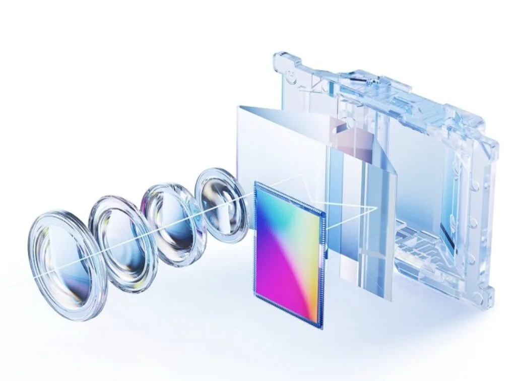 Vivo S50 Pro Mini Launched in China with a Starting Price of CNY 3,699 2 Illustration showing the internal components of the Vivo S50 Pro Mini's camera, including lenses and sensor.