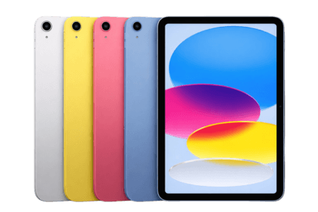 iPad 12th Gen (2026) Tipped for Spring Launch, A18 Chip, and $349 Price Apple iPad 11th generation with A16 chip shown in silver, yellow, pink, and blue color options, featuring a single rear camera and a front display with colorful abstract wallpaper.