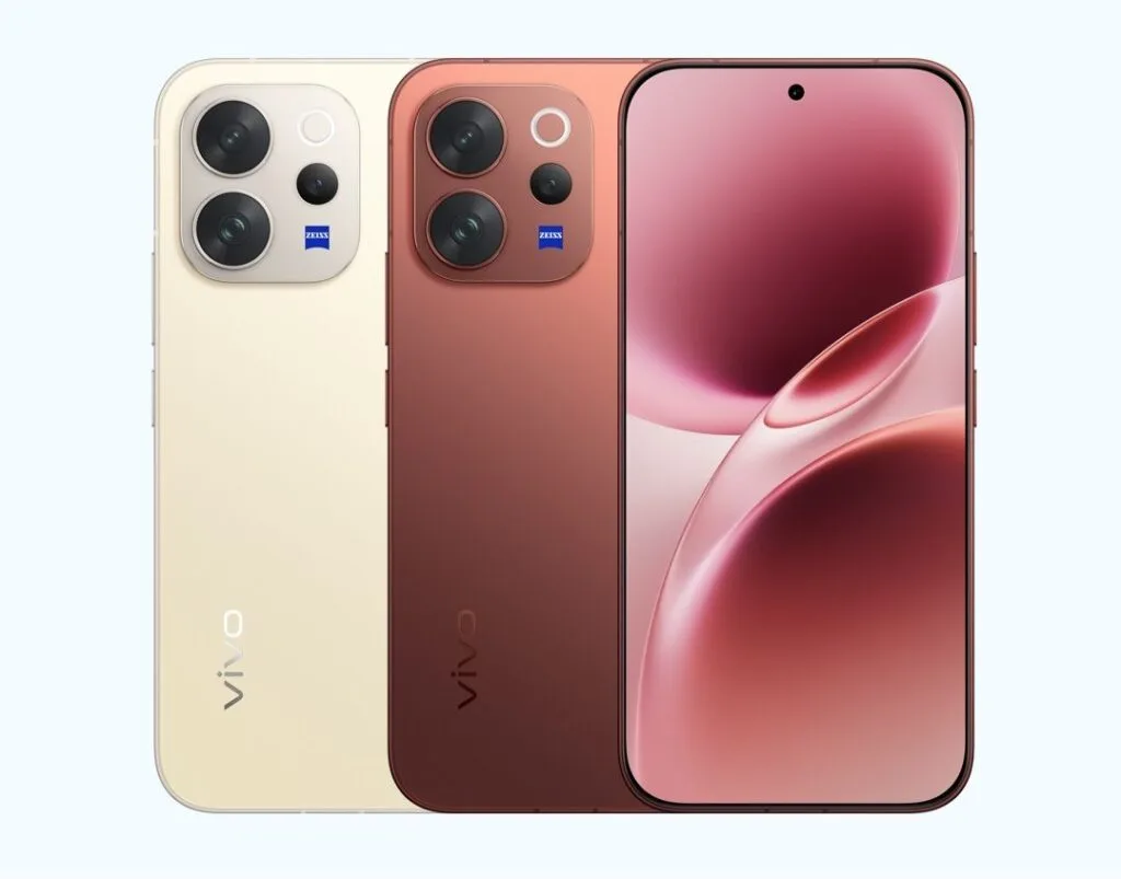 Vivo V70 and Vivo V70 Elite Price in India, Specs, and Philippine Availability 2 Vivo V70 smartphones shown in multiple color options, highlighting the rear triple-camera design with ZEISS branding and the front display with a centered punch-hole camera.