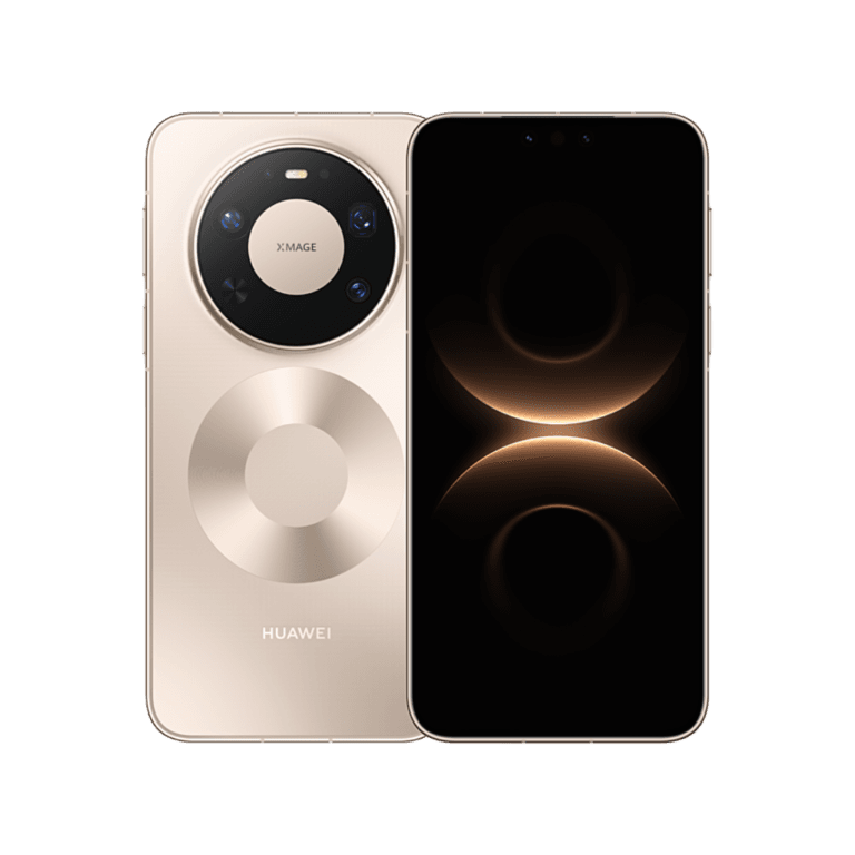 Huawei Mate 80 Pro Max Wind Edition in elegant gold finish showcasing iconic circular camera module with XMAGE branding