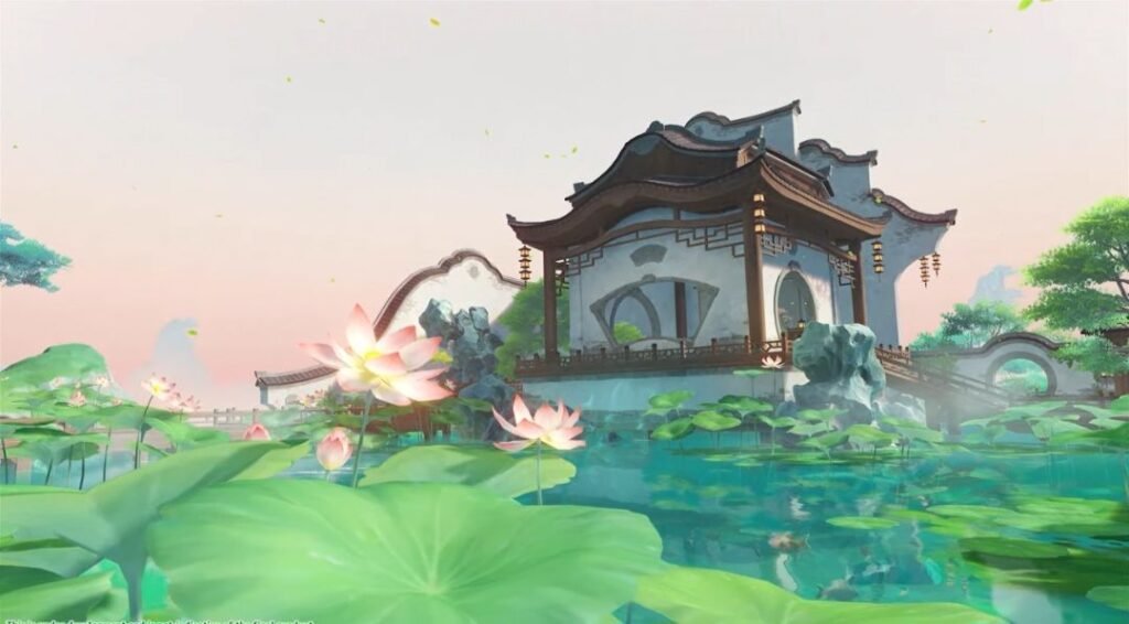 Genshin Impact Version 6.5 Update Set for April 8; Livestream Codes Offer Free Primogems 3 Genshin Impact Nod-Krai traditional Chinese-style pavilion surrounded by lotus pond and water lilies