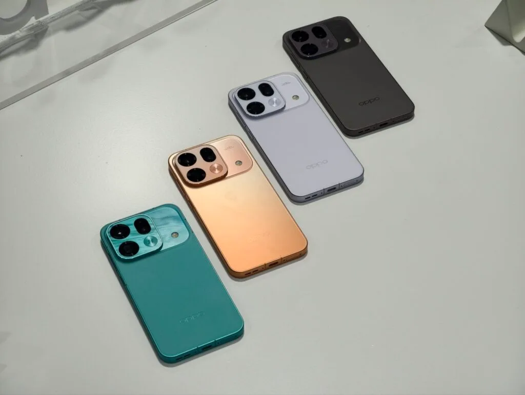 Oppo Find X9s Pro launched in China; Price Starts at CNY 5,299 1 Oppo Find X9s Pro showcased in four color options: Teal, Orange Gradient, Lavender, and Black