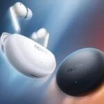 Oppo Enco Air 5 Pro wireless earbuds in white and black color options