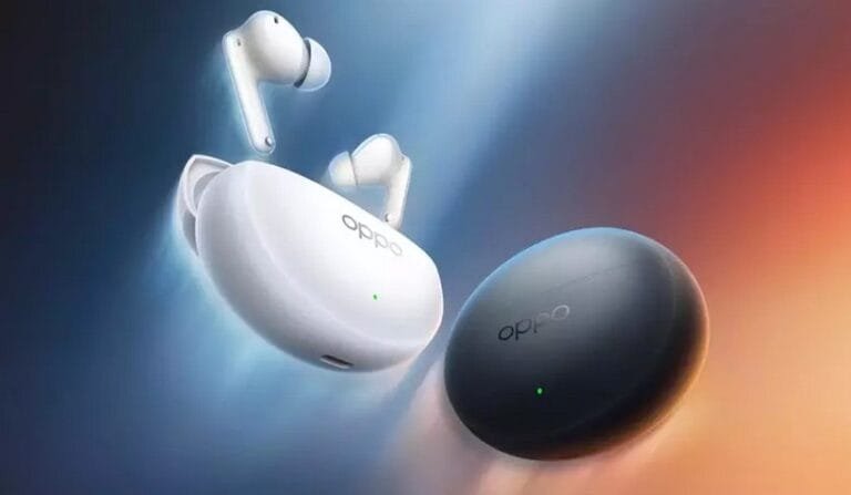 Oppo Enco Air 5 Pro wireless earbuds in white and black color options