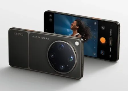 Oppo Find X9 Ultra with Hasselblad camera system, front and back view