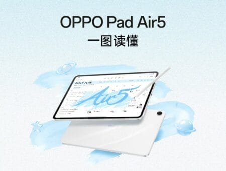 OPPO Relaunches Pad Air 5 Starry White Edition in China Starting at CNY 2,099 Oppo Pad Air 5 Starry White edition, slim design with stylus, official product showcase