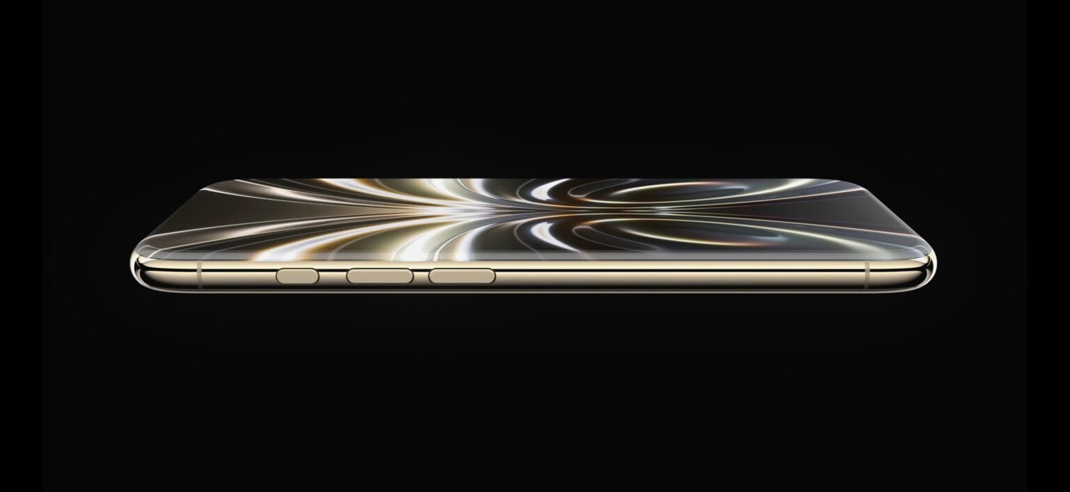 Apple iPhone 20 leak hints at major redesign with under-display Face ID and new battery tech iPhone 20 gold edition – sleek curved edge design, premium metallic frame, side buttons, black background – next-gen Apple smartphone launch