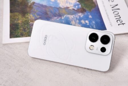 Oppo Reno 16 Pro Launched in China; Price starts at CNY 3,699 Oppo Reno 16 Pro white color variant back design, premium glossy finish and camera module close-up