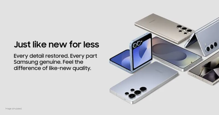Samsung refurbished Galaxy phones – just like new for less, genuine Samsung parts, fully restored like-new quality
