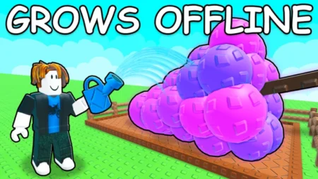 Grow a Garden 2 Codes (June 2026): Free Seeds and Rewards Grow a Garden 2 Roblox game art with avatar watering giant colorful produce on farm plot highlighting offline growth feature.