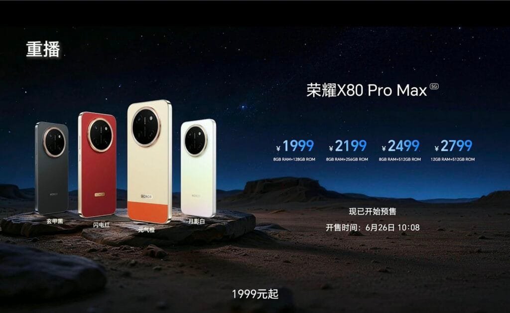Honor X80 Pro Max Launched in China; Price Starts at CNY 1,999 1
