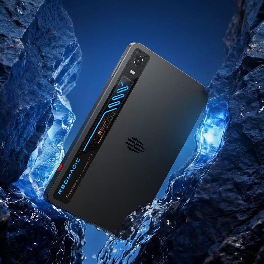 RedMagic Gaming Tablet 5 Pro: Liquid Cooling, SD 8 Elite Gen5 1 RedMagic Gaming Tablet 5 Pro back view, liquid cooling design, RGB lighting, gaming tablet