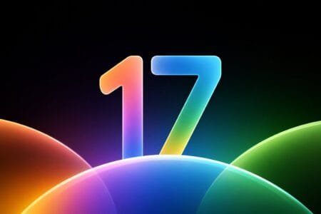 OnePlus Stops New Product Launches in Europe and North America, Full Details on Support and Software Changes Colorful glossy number 17 with gradient rainbow colors, set against a dark background with smooth glowing curved shapes.