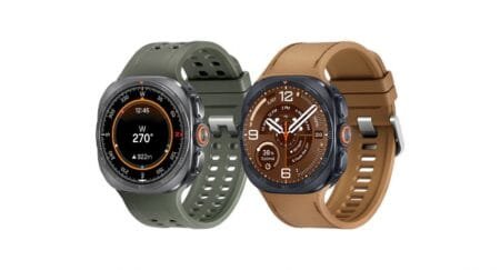 Samsung Galaxy Watch Ultra 2 Launched Globally; Premium Rugged Smartwatch Samsung Galaxy Watch Ultra 2 in green sport and brown leather straps, showing rugged watch faces