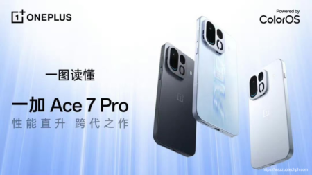OnePlus Ace 7 Pro officially launched; price in China starts at CNY 4,799 OnePlus Ace 7 Pro promotional graphic displaying three colored smartphone variants on soft light‑blue background, noted to run ColorOS.