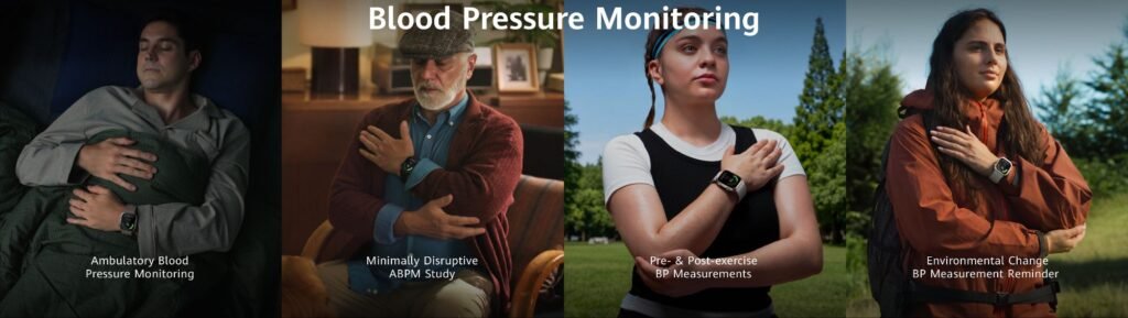 Huawei Watch GT 7 Series and Watch D3 Arrive in the Philippines with New Health and Fitness Features 4 Huawei Watch D3 showing blood pressure monitoring use cases ambulatory overnight ABPM study pre and post exercise and environmental reminders